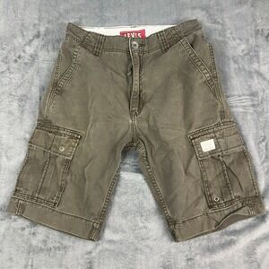 Levi's Mens Cargo Shorts Khaki Tan W30 Utility Pockets Casual Outdoor